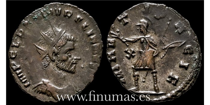 Claudio II 268-70. d.C. Antoniniano -Marti Pacif.- Ceca : Roma - MBC