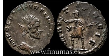 Claudio II 268-70. d.C. Antoniniano -Marti Pacif.- Ceca : Roma - MBC