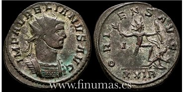Aureliano 270-75. d.C. Antoniniano -Oriens Avg.- Ceca : Siscia - MBC