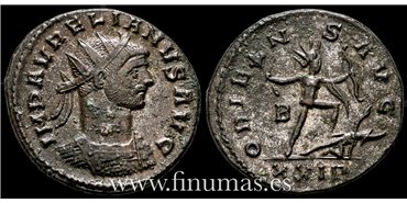 Aureliano 270-75. d.C. Antoniniano -Oriens Avg.- Ceca : Roma - EBC