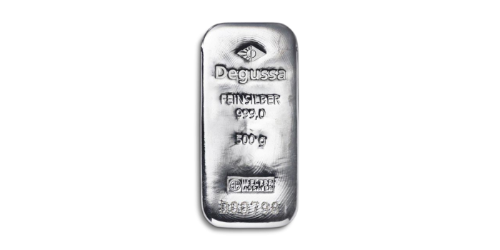 copy of LINGOTE/ BAR 500gr. SILVER .999 mm