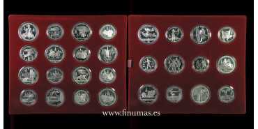 RUSIA - K-P012S - OLIMPIADAS MOSCU 1980 COMPLETO. 700gm. PLATA