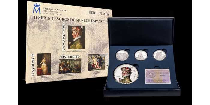 2015 - III SERIE TESOROS MUSEOS. JUEGO COMPLETO PLATA