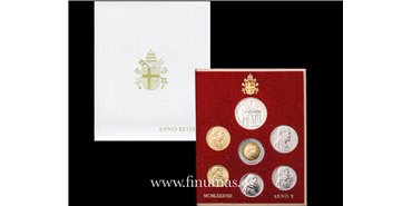 VATICANO - K-206/12- SET OFICIAL VATICANO 7 VALORES 1988