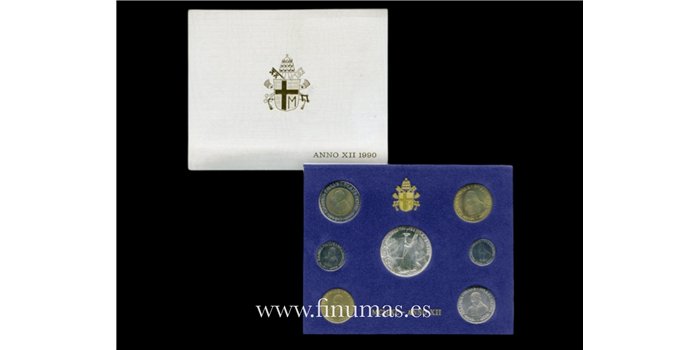VATICANO - K-220/26- SET OFICIAL VATICANO 7 VALORES 1990