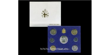 VATICANO - K-220/26- SET OFICIAL VATICANO 7 VALORES 1990