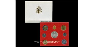 VATICANO - K-228/34- SET OFICIAL VATICANO 7 VALORES 1991