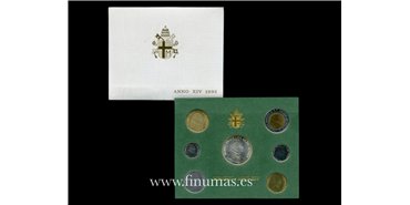 VATICANO - K-236/42- SET OFICIAL VATICANO 7 VALORES 1992