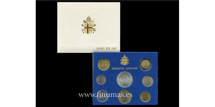 VATICANO - K-280/87- SET OFICIAL VATICANO 8 VALORES 1997