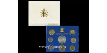 VATICANO - K-280/87- SET OFICIAL VATICANO 8 VALORES 1997