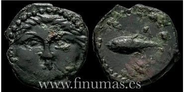 GADES (CADIZ) 1/2 CALCO  200-100 a.C.