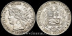 PERU - K-201.1 - 5 Pesetas 1880 B. VARIANT. MBC+ SILVER