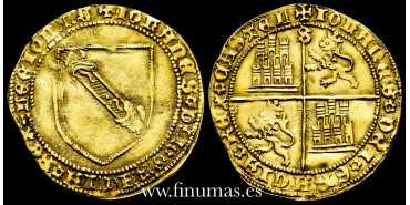 JUAN II de CASTILLA Y LEON 1406/1454 - Double of the Band. Seville - Gold.