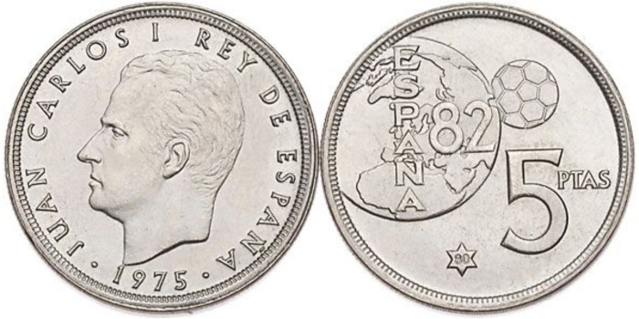 JC040V - 5 Pts+ 1975/82 "ERROR MUNDIAL". SC