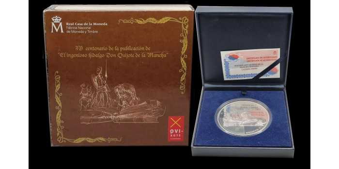 2005 - 50 EUROS- FIFTIETH ANNIVERSARY QUIXOTE. PROOF- SILVER