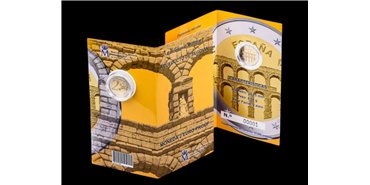 CARTERA EURO B.U. SET 2 EUROS ESPAÑA 2016 SEGOVIA -PROOF