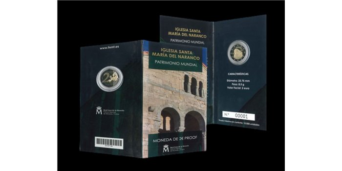 CARTERA EURO B.U. SET 2 EUROS ESPAÑA 2017 NARANCO -PROOF