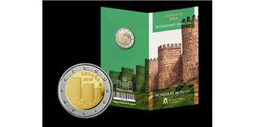 CARTERA EURO B.U. SET 2 EUROS ESPAÑA 2019 AVILA -PROOF