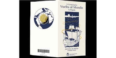 CARTERA EURO B.U. SET 2 EUROS ESPAÑA 2022 VUELTA AL MUNDO -PROOF