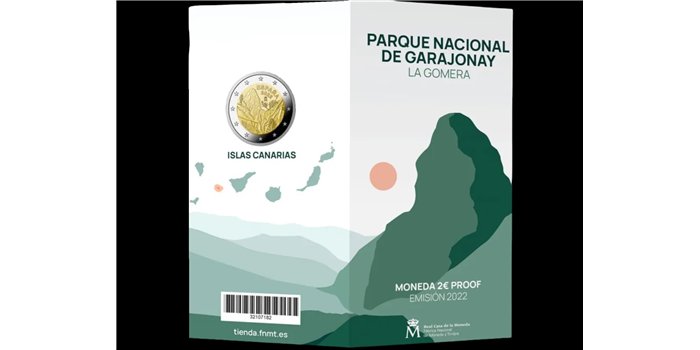 CARTERA EURO B.U. SET 2 EUROS ESPAÑA 2022 GARAJONAY -PROOF