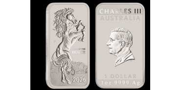 AUSTRALIA 1 Ounce Silver LINGOTE Horse 2026