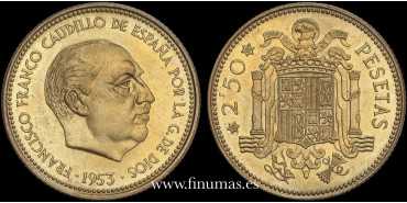 Cy16884P.- 2'50 PESETAS 1953/69 - PROOF