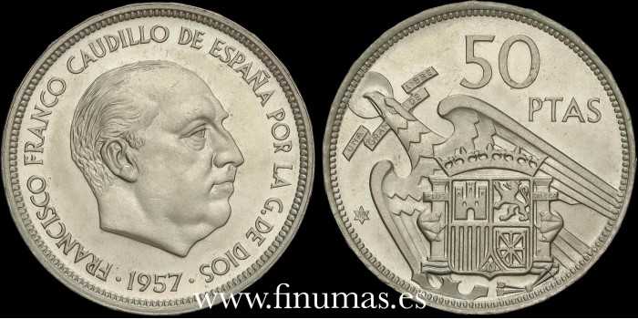 Cy16932P.- 50 PESETAS 1953/69 - PROOF