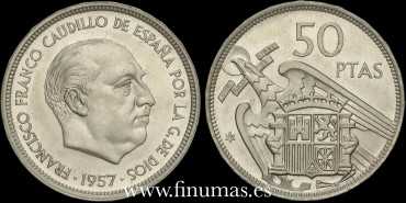 Cy16932P.- 50 PESETAS 1953/69 - PROOF