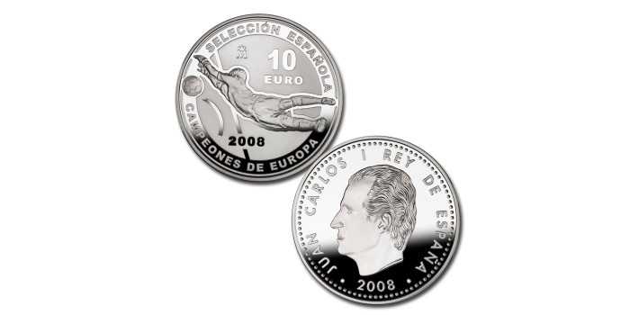 2008 - 10 Euros Campeones de Europa. PLATA - PROOF