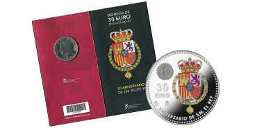 EURO WALLET B.U. SET SPAIN 2018 30 EUROS "50th Anniversary Felipe VI"