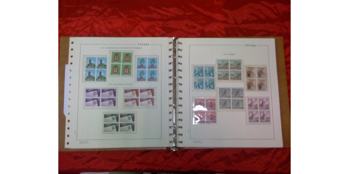 COLECCION SELLOS DE ESPAÑA EN BLOQUE DE CUATRO