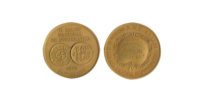MLL029 - MEDALLA II SALON DE NUMISMATICA A.N.E 1979