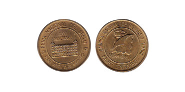 MLL005 - MEDALLA 25º FERIA NACIONAL DEL SELLO - 1993, COBRE 30 m