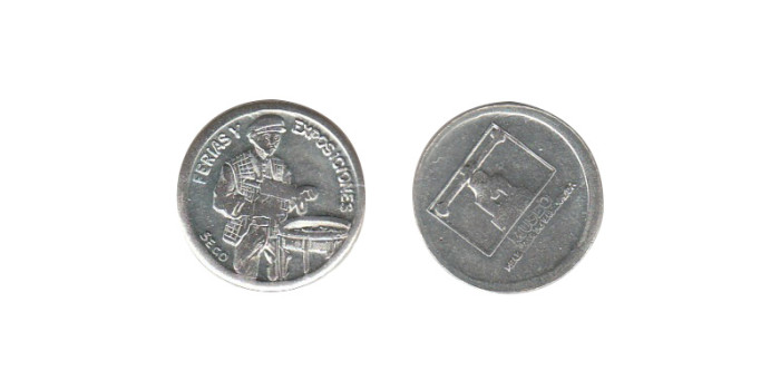 MLL013 - MEDALLA 38º FERIA NACIONAL DEL SELLO - 2006, PLATA 18 m