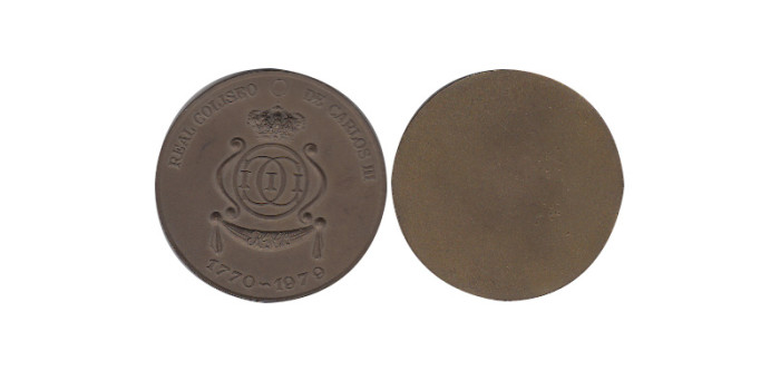 MLL072 - REAL COLISEO DE CARLOS III 1770-1979 REVERSO, LISO BRON