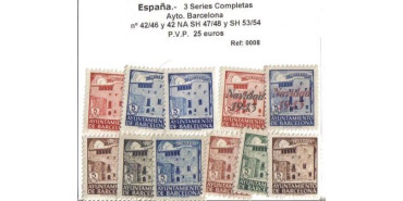 BARCELONA AYTO.  Nº 42/46 - 42 NA SH 47/48 Y SH 53/54