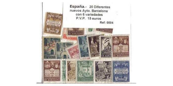 BARCELONA AYTO. 20 DIFERENTES. 6 VARIEDADES