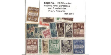 BARCELONA AYTO. 20 DIFERENTES. 6 VARIEDADES