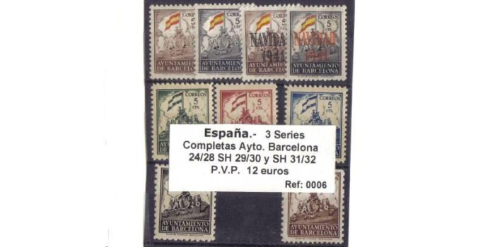 BARCELONA AYTO.  Nº 24/28 SH 29/30 Y SH 31/32