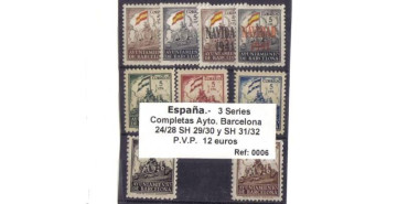 BARCELONA AYTO.  Nº 24/28 SH 29/30 Y SH 31/32