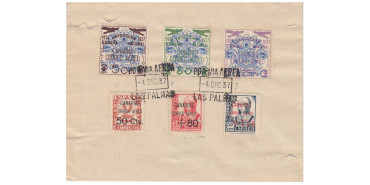 CANARIAS,  Nº 23, 28, 29, y serie 31/33  en sobre  