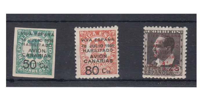 CANARIAS,  Nº 04A/7 ** serie complete sin charnela