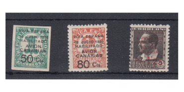 CANARIAS,  Nº 04A/7 ** serie complete sin charnela