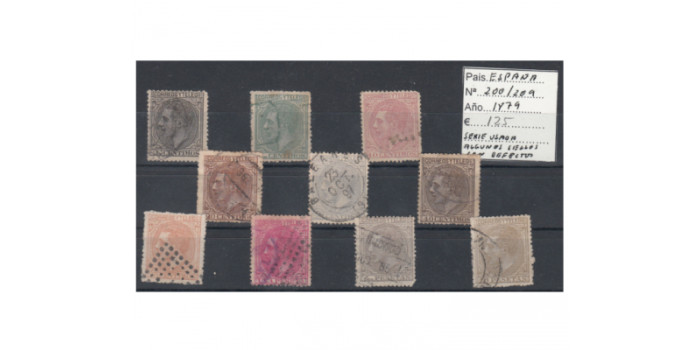 Nº0200/209 Serie conpleta en usado