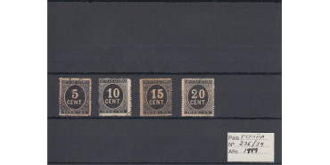  Nº0236/239, 1898, cifras,usados