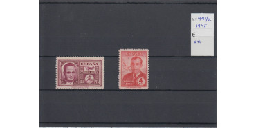 Nº0991/92 - 1945, NUEVO SIN CHARNELA, 