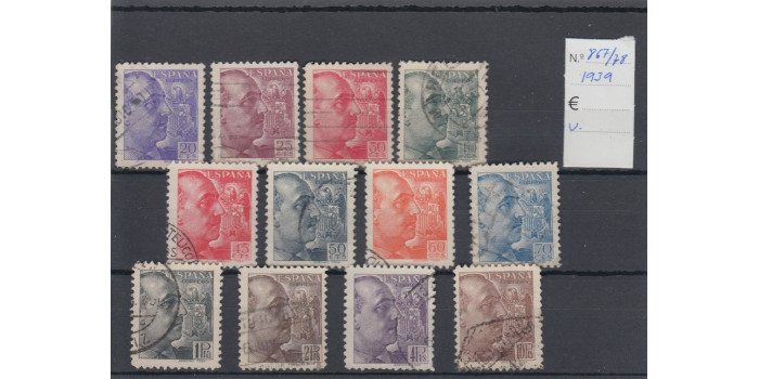Nº0867/78 - 1939, usado franco