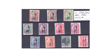 Nº0593/603 - 1931NUEVO CON CHARNELA