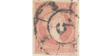 4 Cuartos1856 - Rueda de carreta Nº  3 - Cadiz