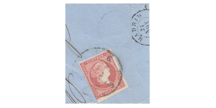 4 Cuartos1856 - Rueda de carreta Nº  6 - Malaga